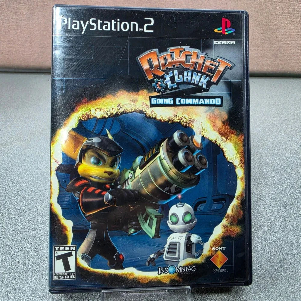 Sony Ratchet & Clank Going Commando PS2 Black Label Good Complete CIB Action